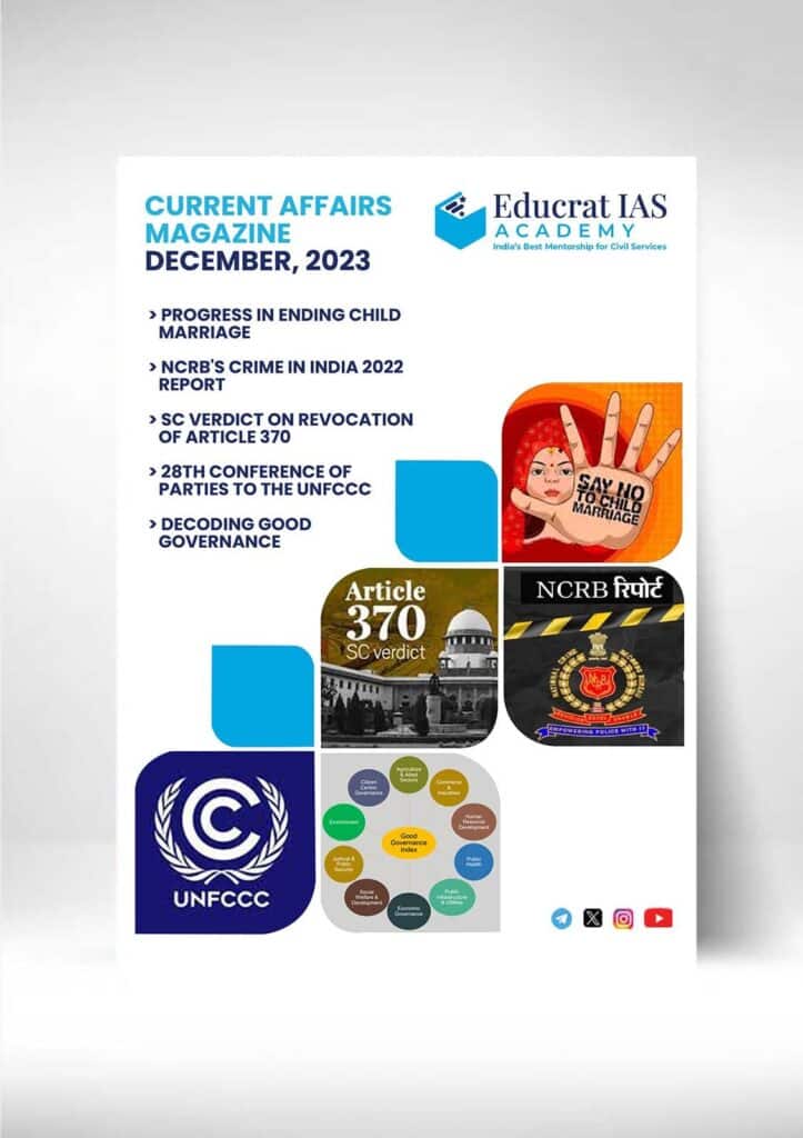 Download Educrat IAS Current Affairs Magazine - December 2023