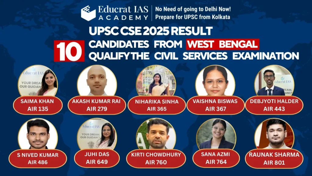 10 Candidates From West Bengal Qualify civil services Examination
