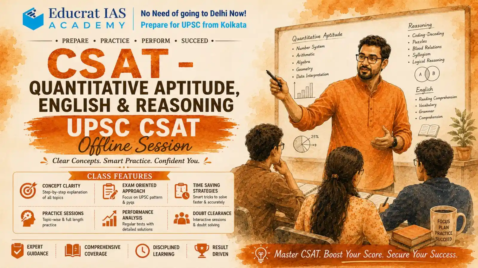 Educrat IAS CSAT Offline Session