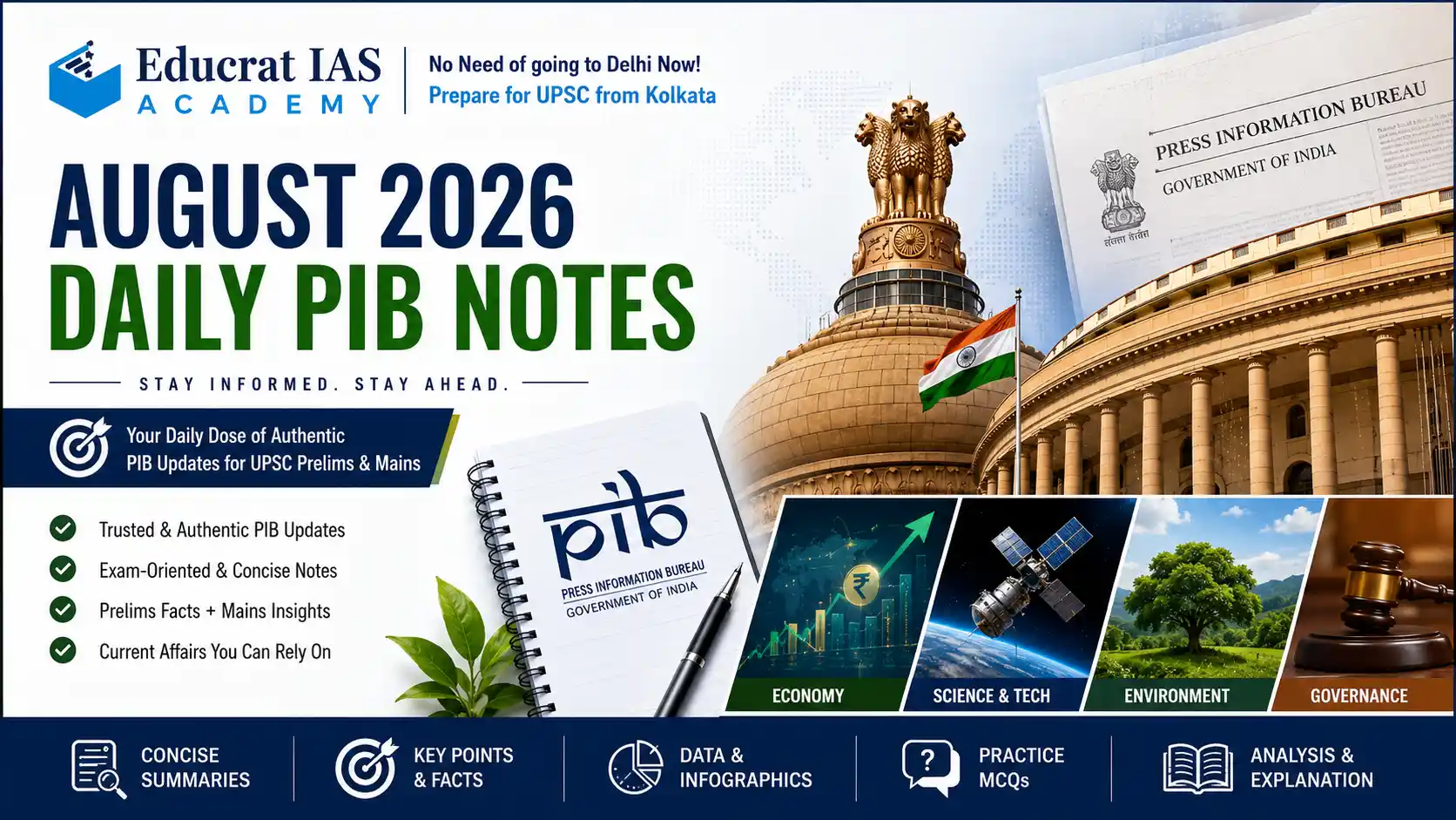 August 2026 Daily PIB Summary