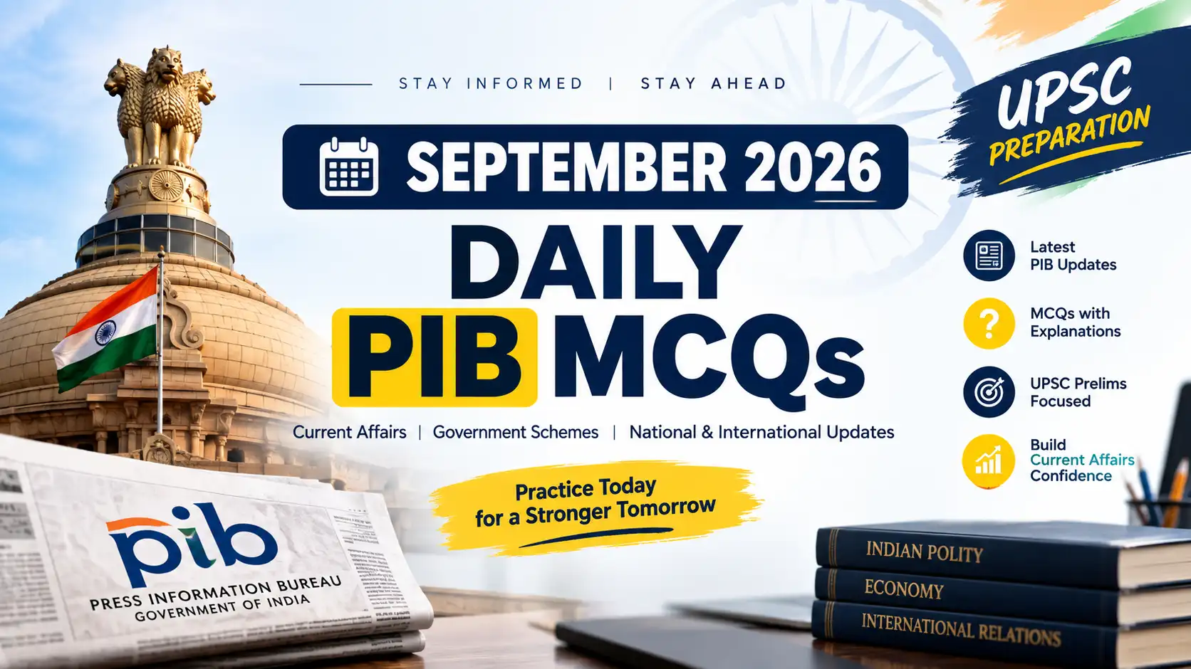 September 2026 Daily PIB MCQs