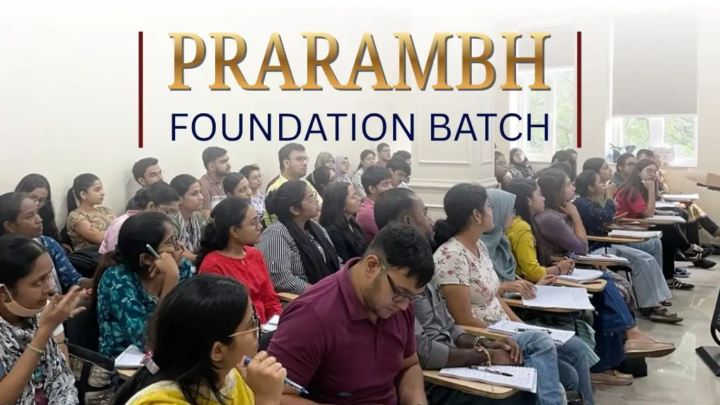 PRARAMBH Foundation Batch Classroom Image