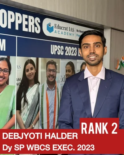 WBCS Topper Debjyoti Halder – Rank 2, WBCS 2023